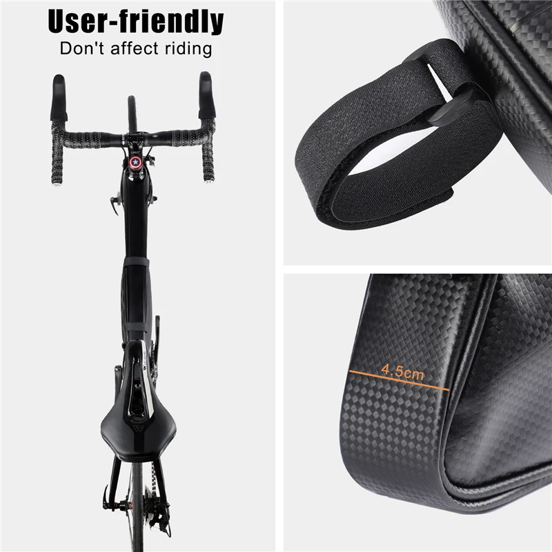 Waterproof cycling tube bags 3L MTB road bike triangle bag cycling frame front bags repair tools pannier bicycle bag