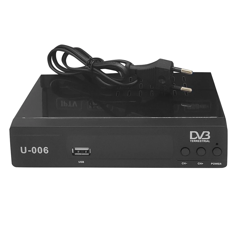 DVB T2 HD 1080P телеприставка ТВ приёмник коробка 3D цифрового видео наземного MHEG4 (ЕС
