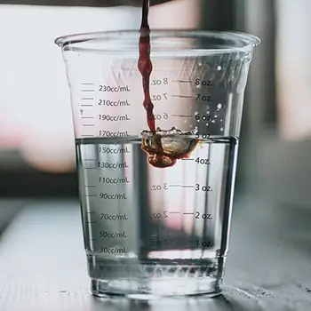 

Disposable Measuring Cups for Resin 8oz Epoxy Resin Clear Plastic Measuring Cups