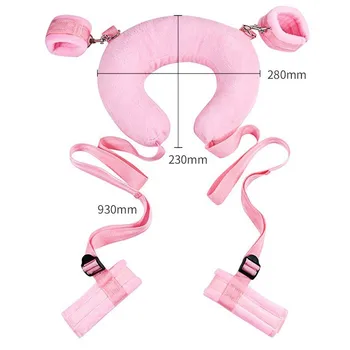 BDSM Bondage Rope Leg Splitting Pillow Harness Bondage Fetish Slave Handcuffs Ankle Cuffs Adult Erotic Sex Toys Restraint Tool 2
