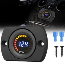 Multifunctional DC 12V-24V LED Panel Digital Voltage Meter Display Voltmeter for Car Motorcycle Volt Meter Gauge dc 12 24v waterproof car boat motorcycle led voltmeter digital display volt voltage meter gauge durable quality