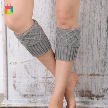 

2020 New Women Boot Cuffs Toppers Leg Warmers Sock Knitted Short Boot Socks Winter Legwarmer Glittery
