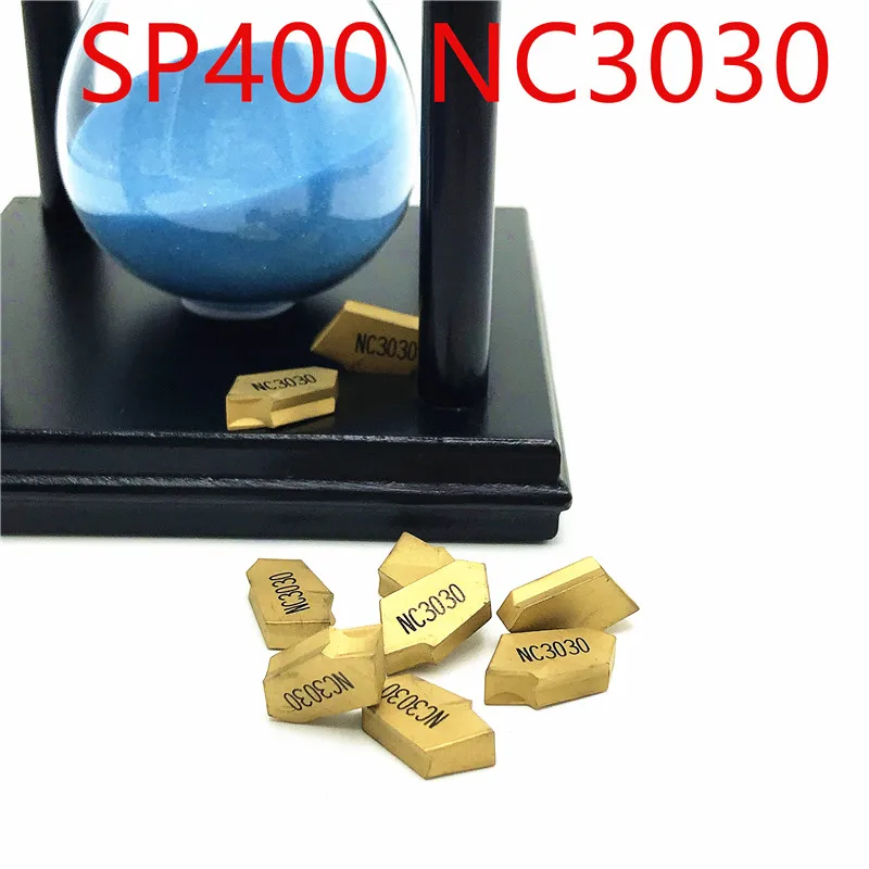 10 шт. SP400 NC3030 поворотные твердосплавные вставки инструмент токарный фреза режущий инструмент для ЧПУ слот резки SP 400 NC 3030