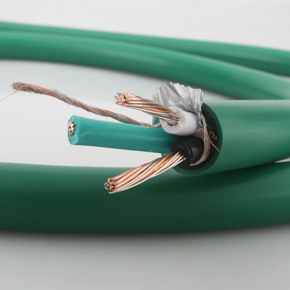 HI-End 2328 5N Silver plated pure copper AC power cable hifi power core for DIY audio power cable per meter cable HIFI AUDIO