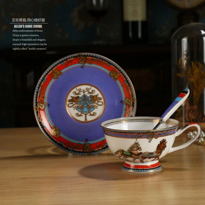 Костяного фарфора кофейная чашка премиум класса Высококачественный золотой