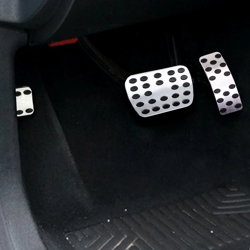 For:Benz A B M ML CSC CLA Class stainless steel pedal cover set car rest modified kit foot rest non slipstyling gas pad