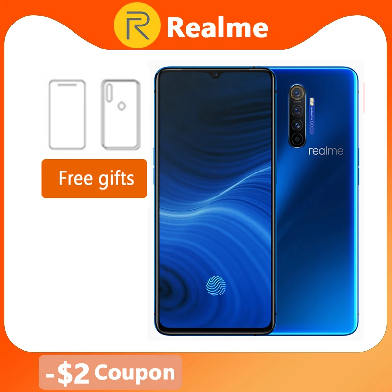Realme X2 Pro X 2 Мобильный телефон Глобальная прошивка Snapdragon 855 плюс 64 мегапиксельная