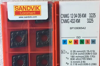 

10PCS CARBIDE INSERT CNMG 120408-KM 3225