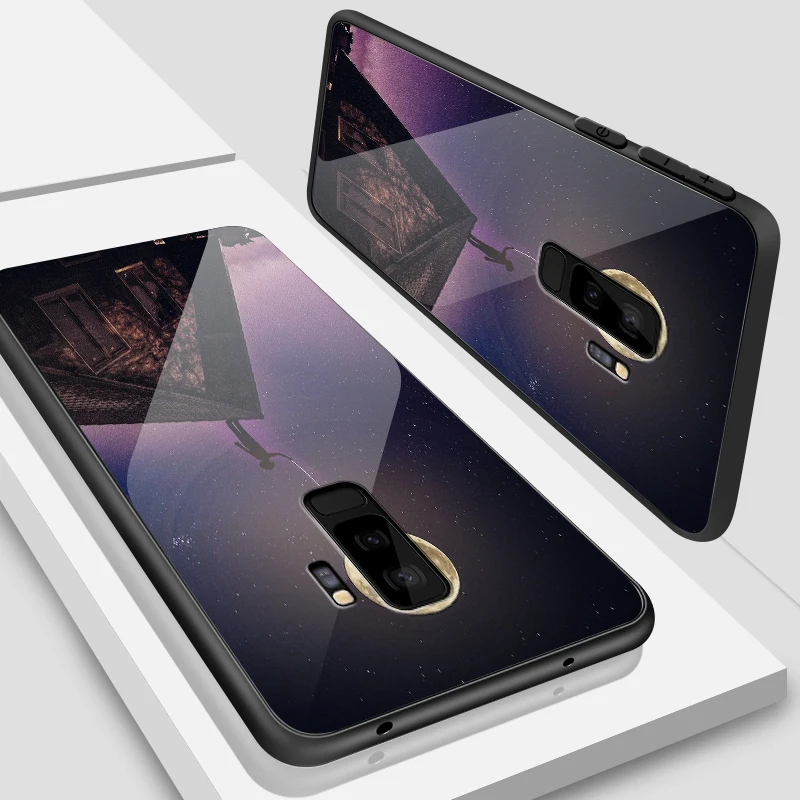 Чехол из закаленного стекла для OnePlus 3 3T 5 5T 6 6T 7 7 Pro для Samsung Galaxy S8 S9 S10 Plus противоударный чехол с полной защитой - Цвет: W396