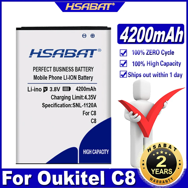HSABAT 4200mAh C8 Battery for Oukitel C8Mobile Phone Batteries AliExpress