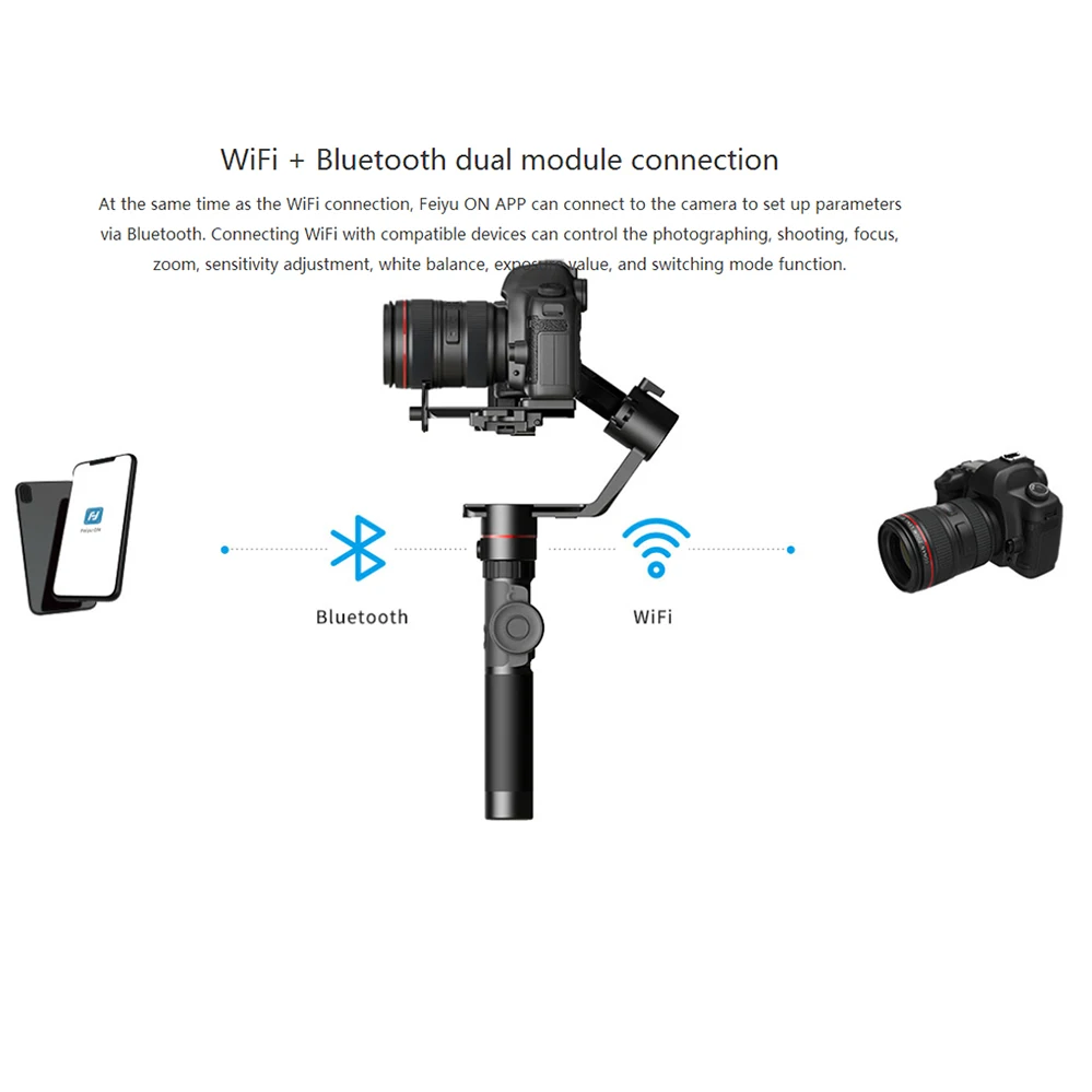 US $349.00 FeiyuTech AK4000 AK2000S 3Axis Camera Stabilizer Handhel Gimbal For Sony Canon 5D Panasonic GH5 Nikon 28 Kg 4KG Payload Phone