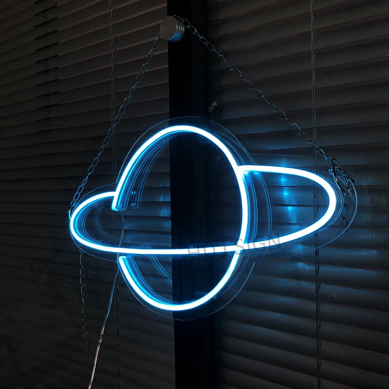

Custom Waterproof Neon Sign Light Flex Led 3D universe Acrylic Wall Hanging Decoration Ins Neon Top Rotulos De Iluminacion