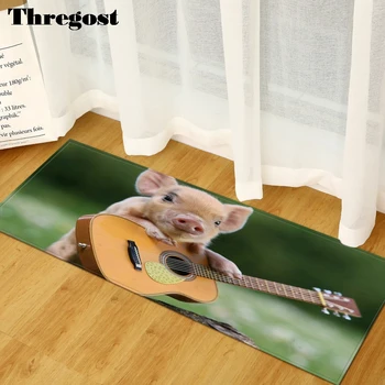 

Thregost Funny Printed Doormat Kitchen Rugs Washable 3D Carpet Modern Home Decor Flannel Microfiber Bathroom Floor Mats