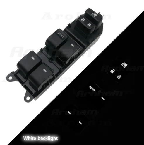  White backlight led Power Window Switch Passenger For Toyota RAV4 Camry Corolla Auris Urban Cruiser - 4000243335539