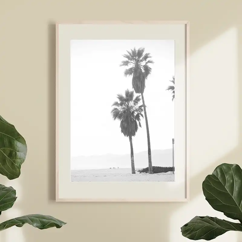ヤシの木熱帯壁アートキャンバスポスター黒白の写真撮影スカンジナビア装飾絵画版画ビーチプリント家の装飾 Painting Calligraphy Aliexpress