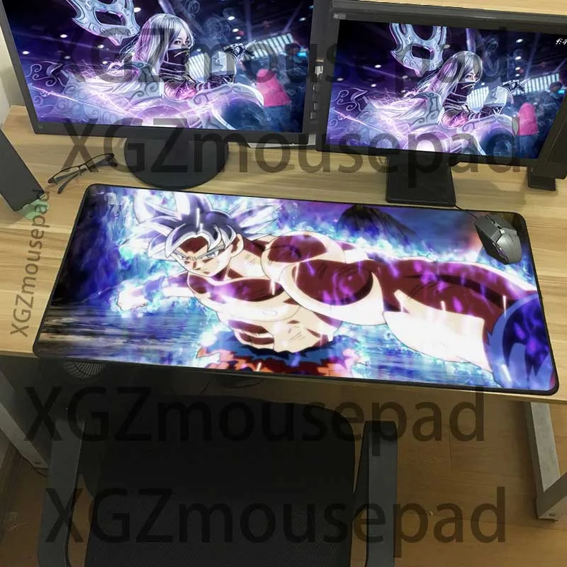Большой коврик для мыши XGZ с черными застежками Аниме Коврик компьютерного стола