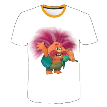 

Summer new Troll 2 clothing Troll World Tour clothing children's T-shirt 3D baby boys girls T-shirt children's top 2020