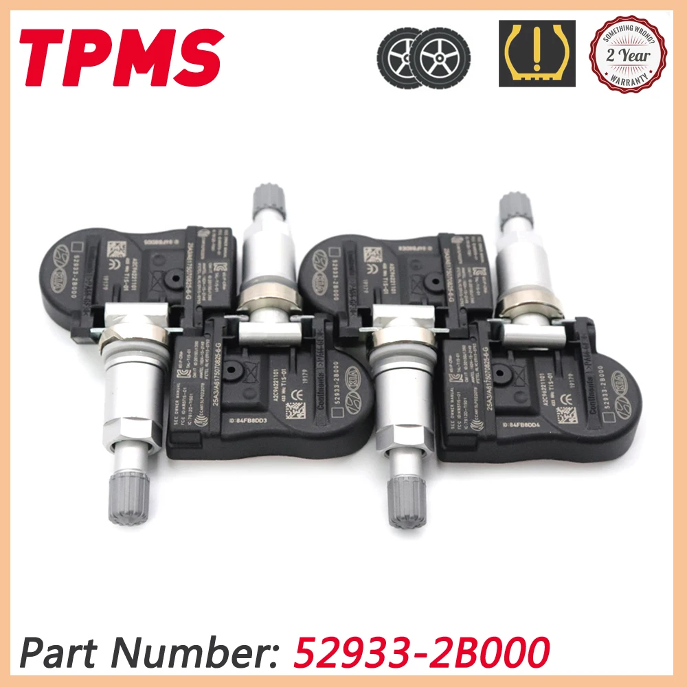 Датчик мониторинга давления в шинах 52933-2B000 для Hyundai Santa Fe Sonata Kia 2012 529332B000 433 МГц |
