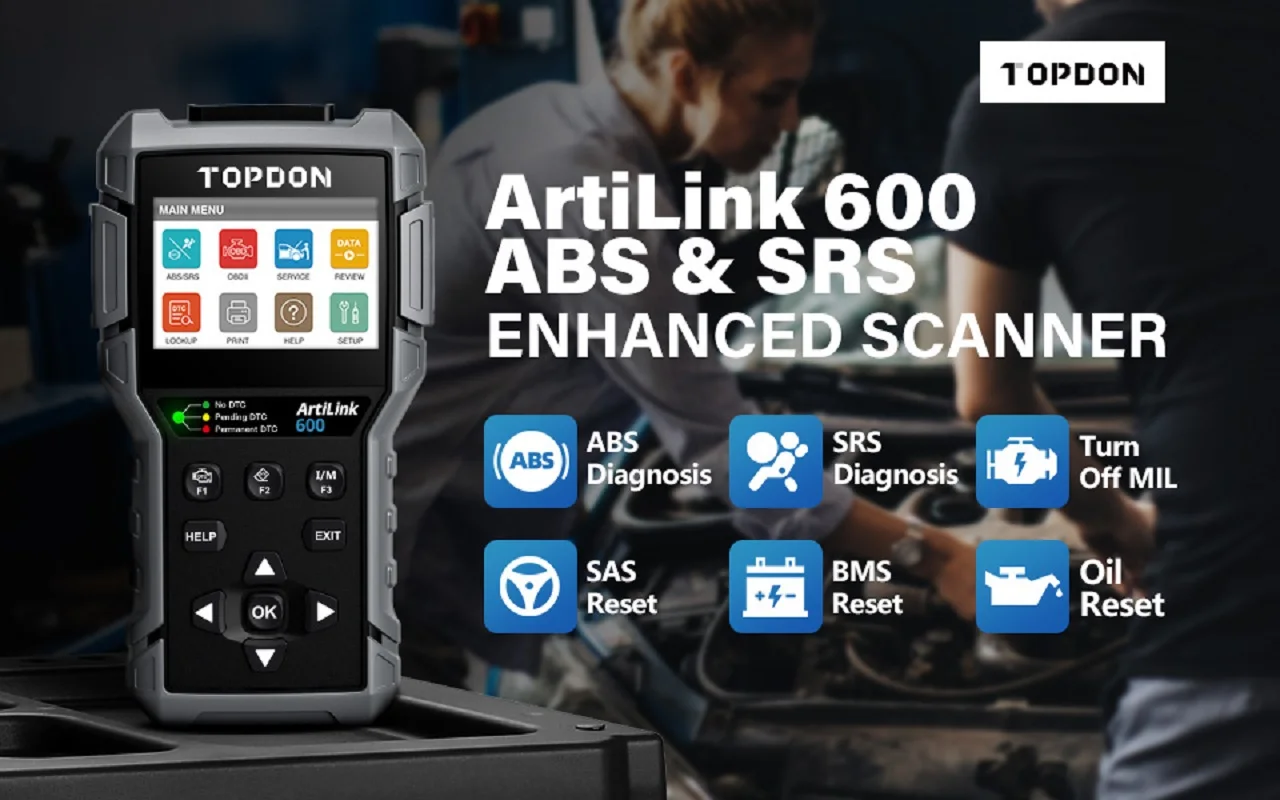US $106.62 TOPDON Artilink600 AL600 Full OBD2 Scanner Engine Code Reader OBD Car Diagnostic Scan Tool OBDII Auto Scanner Engine Analyzer