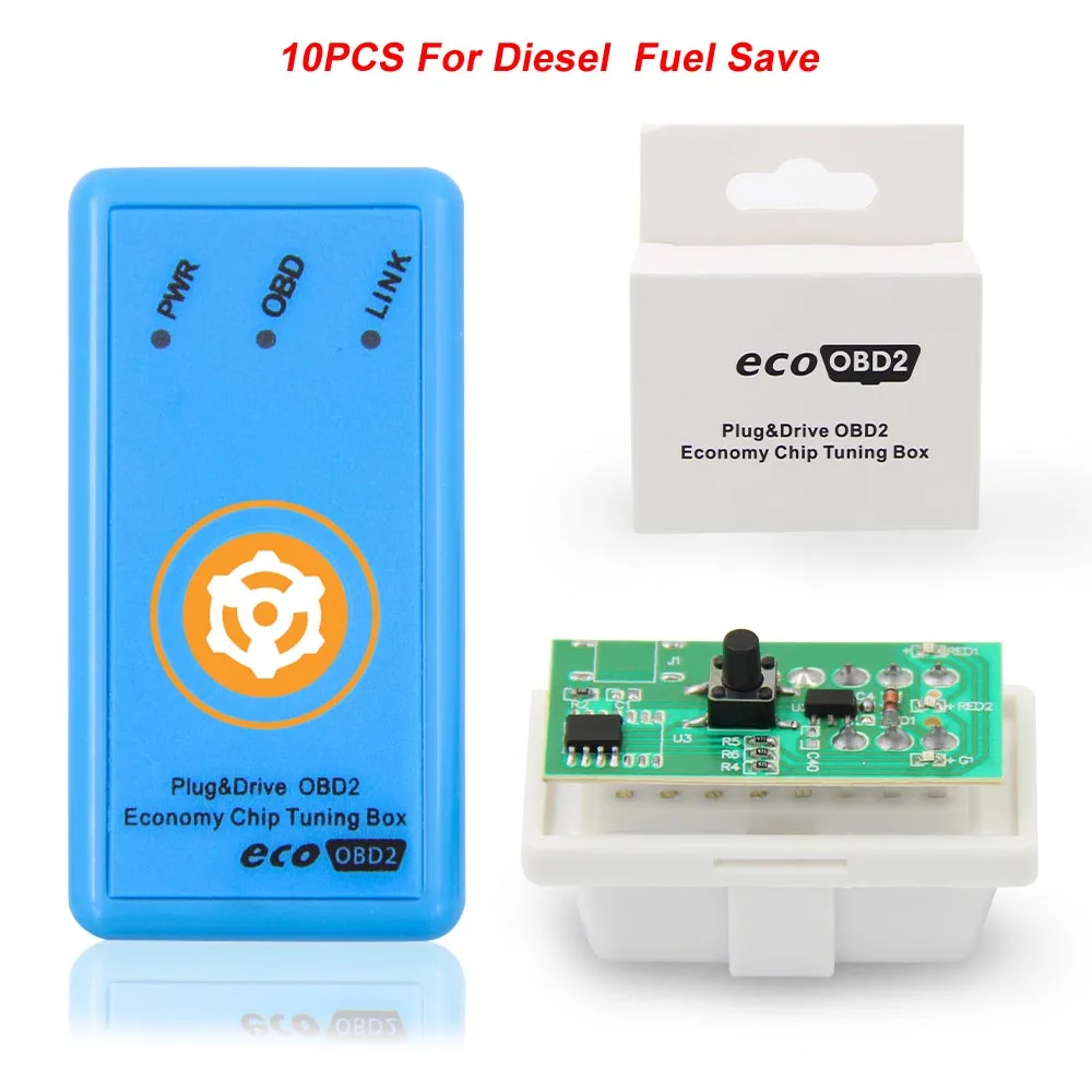 10 шт. эко Nitro obd2 для бензиновых/дизельных автомобилей obd2 ECU Программатор сканер инструмент нитро для больший крутящий момент экономия топлива Nitroobd2