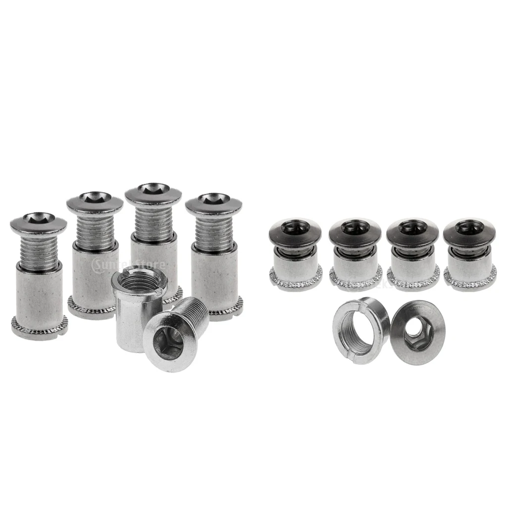 10 Pairs Mountain Bike Crankset Bolts Crank Bolts Crank Arm Bolt Stainless Steel Silver A C