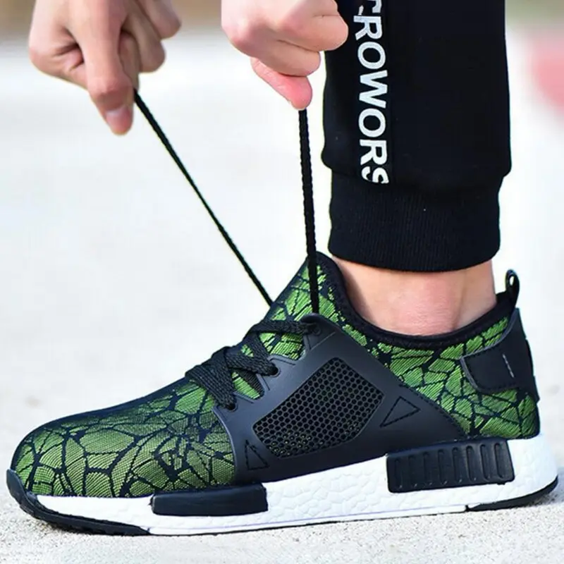 

SFIT 2019 Fashion Men's Outdoor Steel Toe Cap Military Work & Safety Boots Shoes Men Camouflage Army Puncture Proof Boots