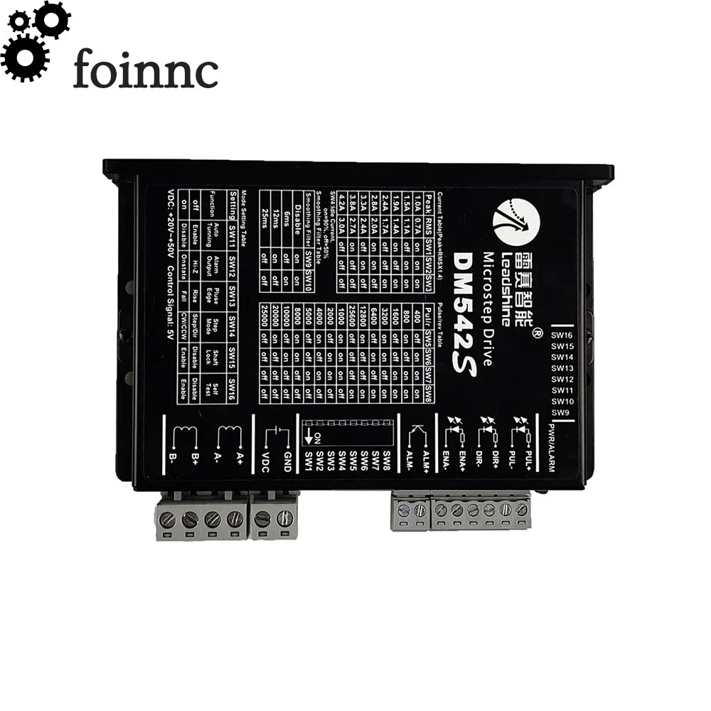 Новое поступление Leadshine DM542S Обновлено от DM542 с более сильной функцией защиты от помех более устойчивый шаговый привод 48VDC 4.2A