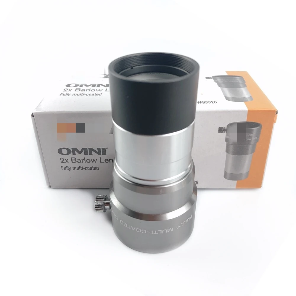 OMNI 2X Barlow Extender Mirror Eyepiece Telescope Accessories Getting Started Professional Genuine