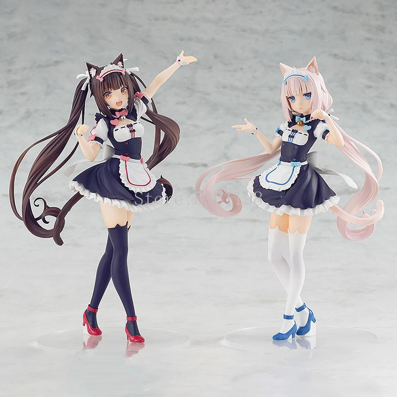 17cm Anime Figure Nekopara Parade Vanilla Chocola Sexy Girl PVC Action Collectible Model Doll Toys | Игрушки и хобби
