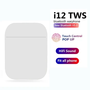 

2020 new i12 TWS wireless headset Mini earplug Bluetooth Five Stereo headset for iPhone Xiaomi, Huawei Samsung