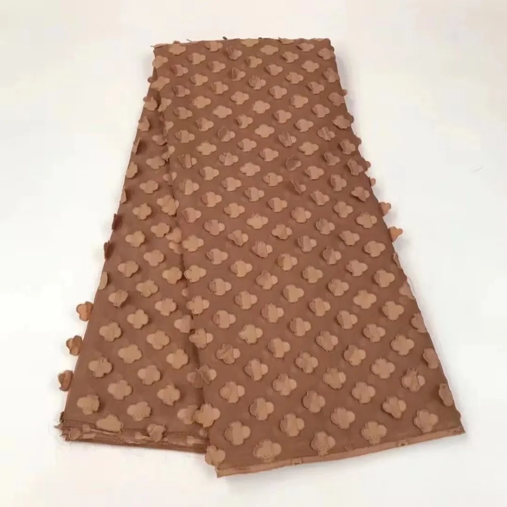 2019 African water soluble  Laces Fabrics Nigerian 3D Cord Lace French Cord Lace  High-quality  African French Net Lace Fabric (2)