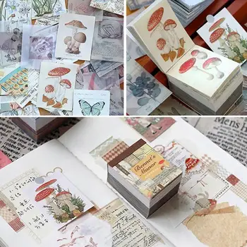 

400 Sheets of Showa Hand Account Decorative Base Paper Retro Japanese Style Album Journal Plan Stationery Decoration
