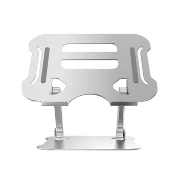 

Aluminum Alloy Ergonomic Multifunctional Stable Bracket Height Angle Adjustable Holder With Heat-Vent Non-Slip Laptop Stand