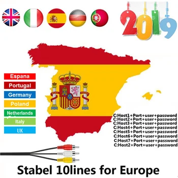 

Satxtrem Server HD C-line For 1 Year 10lines Spain Europe Portugal Poland Germany Cccam Espa A For DVB S2 Satellite Receiver