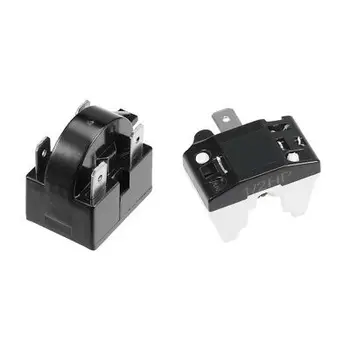 

Refrigerator PTC Starter Relay 22 Ohm 4 Pin +Compressor Overload Protector 1/2HP