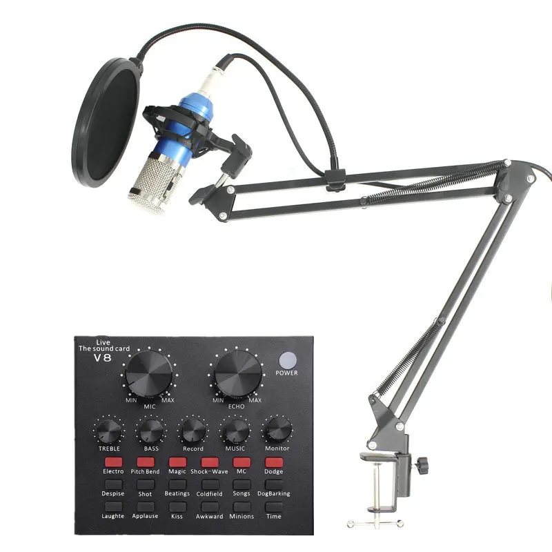 Blue Model C Микрофон bm 800 профессиональный микрофон bm800 конденсаторный звукозаписывающий микрофон для компьютера - Цвет: Blue Model C