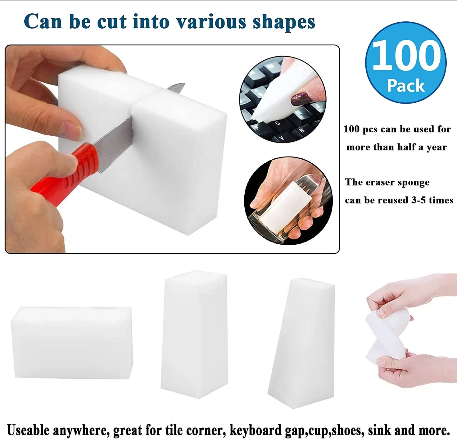 Siêu khuyến mại magic eraser kaina và các loại sản phẩm lau chùi đa