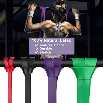 208cm Thick Stretch Resistance Band Sports Expander Elastic Pull Up Powerlifting Bands for Resistance Training and Workout 5