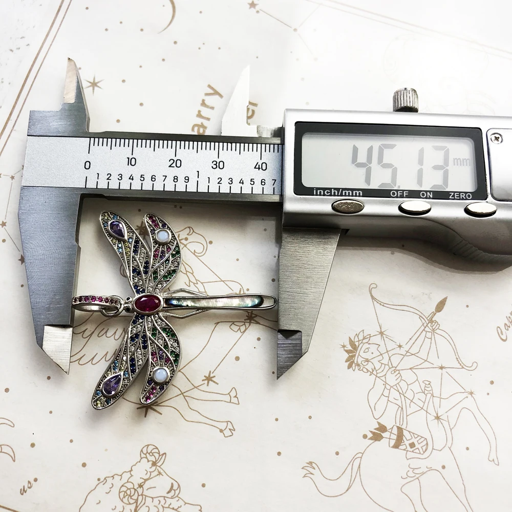 Pendant Dragonfly,2020 Spring New Jewelry Bohemia 925 Sterling Silver Paradisiacal Nature Happiness Freedom Gift For Women - Image 2