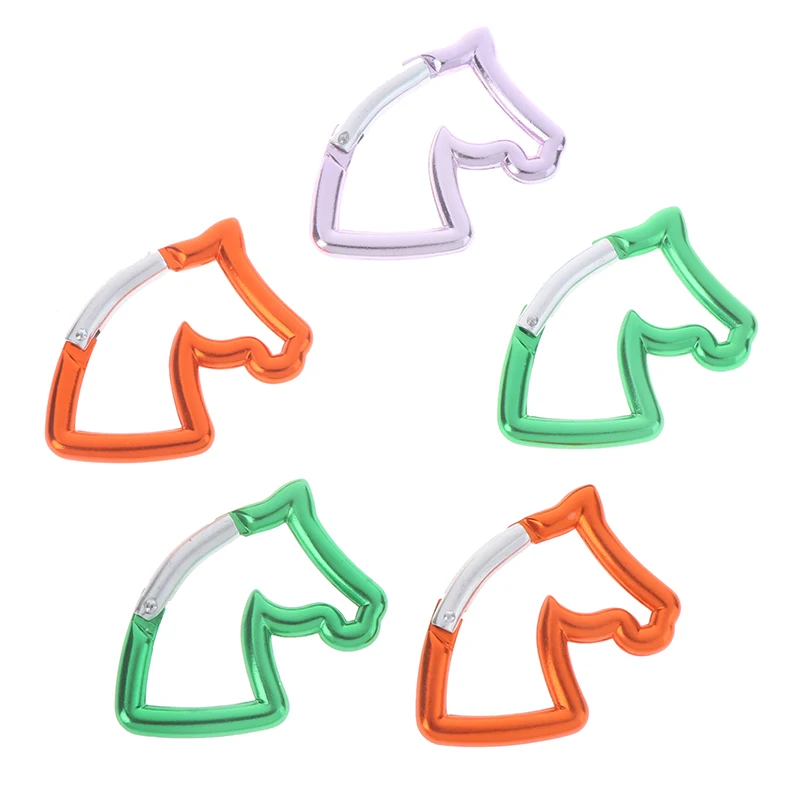 5 шт. модный алюминиевый карабин уличная тактическая Пряжка багаж голова лошади