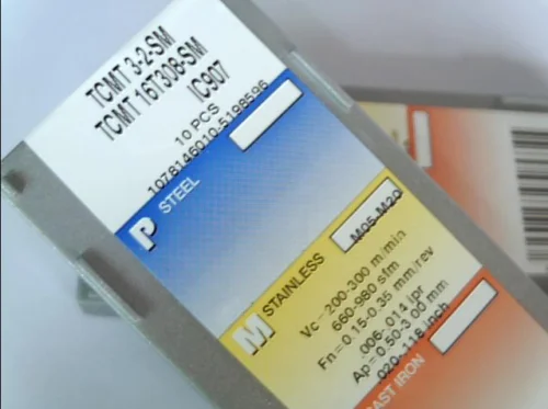 ISCAR 10 шт. карбидные вставки TCMT16T308-SM IC907