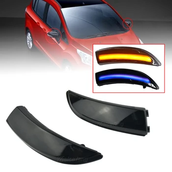 

Turn Signal Light LED Dynamic Side Rearview Mirror Blinker Sequential Indicator For Ford Fiesta Mk7 2008-2017 For Ford B-Max