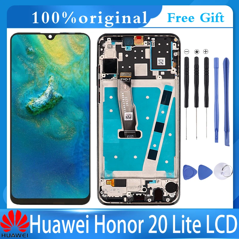 

Original For Honor 20 Lite LCD MAR-LX1H Display Touch Screen Assembly Replacement for Huawei Honor 20 Lite HRY-LX1T lcd Screen
