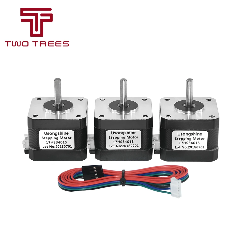 3pcslot Quality 17HS3401S 4-lead Nema 17 Stepper Motor 42 motor 42BYGH 1.3A CE ROSH ISO CNC Laser and 3D printer (1)