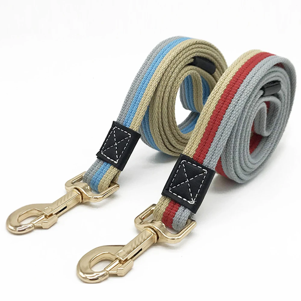 Pet Dog leash Canvas Cotton for small medium big Chihuahua husky Training Durable Walking leashes dog supplies 1.5m 2m | Дом и сад