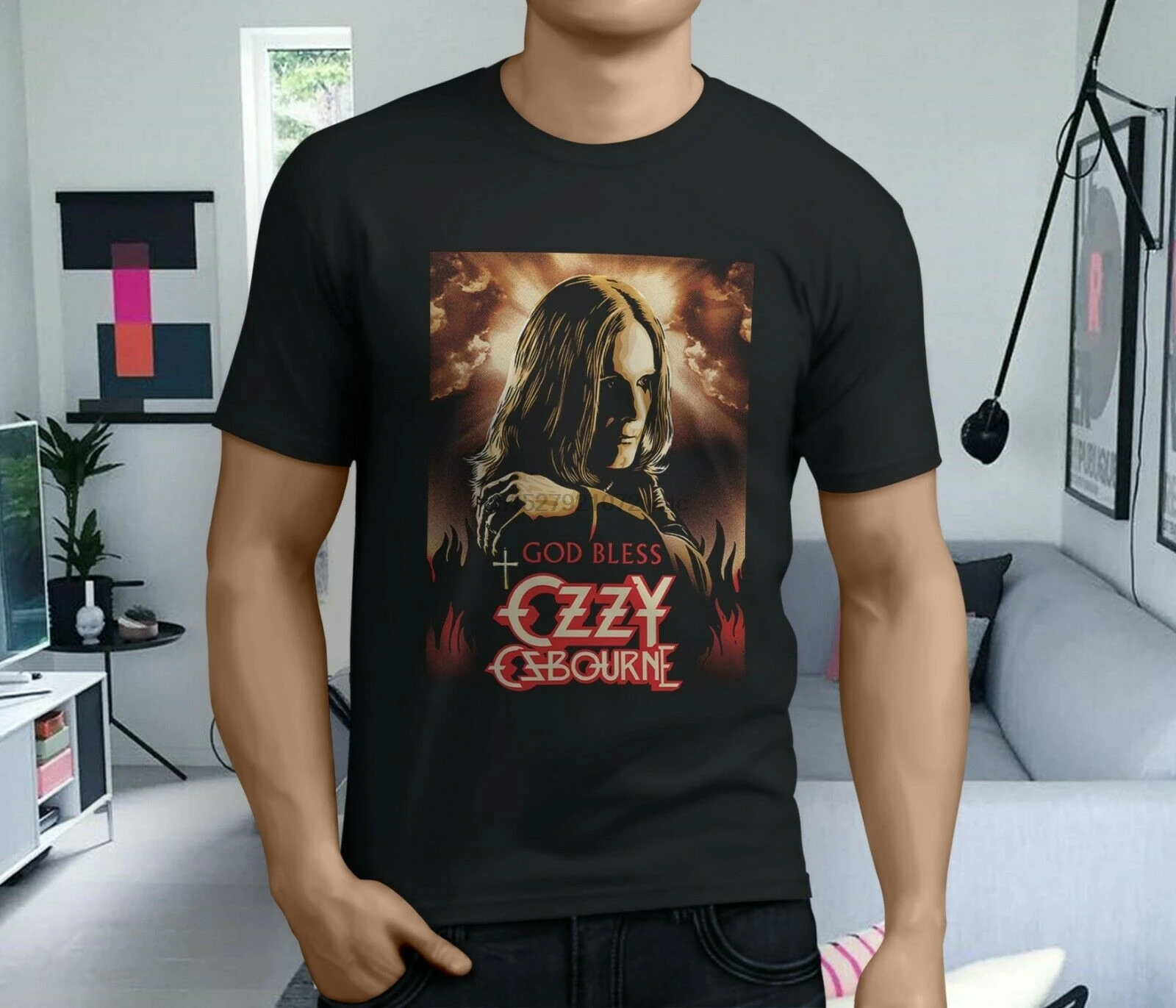 Новая популярная мужская Черная футболка Ozzy osborn The Ultimate Sin Tour Размер S-3XL | Мужская
