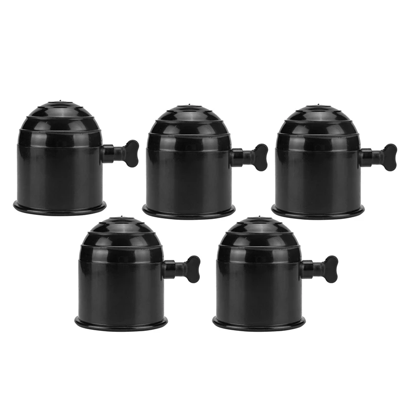 5Pcs 50mm Black Plastic Tow Bar Ball Cover Cap Car Auto Towing Hitch Towball Protect | Автомобили и мотоциклы