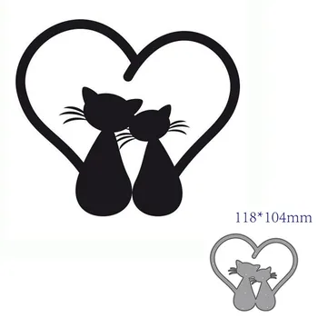 

metal cutting dies cut die mold Animal cat decoration Scrapbook paper craft knife mould blade punch stencils dies