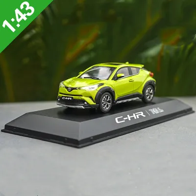 Высококачественная оригинальная модель из сплава 1:43 Toyota C-HR, подарок для имитации дня рождения, литая под давлением металлическая модель - Цвет: Цвет: желтый