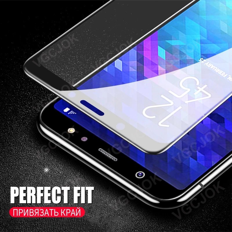 15D Full Protective Glass For Samsung Galaxy A6 A8 Plus J4 J6 J6Plus J2 J3 A7 J7 J8 A9 2018 Tempered Glass Screen Protector Film